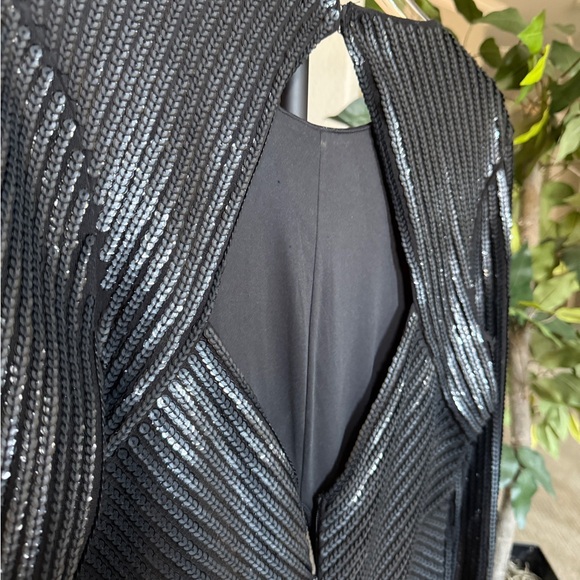 Express Blue Long Sleeve Bodycon Dress - Picture 11 of 12